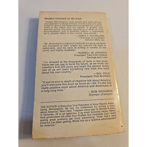 What's Right With America Political Paperback Book Dwight Bohmbach Bantam 1972 - Picture 3 of 5